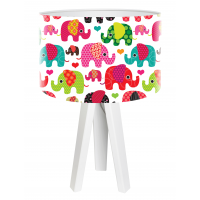 Table lamp BPS Kids Kolorowe sloniki mini-038w