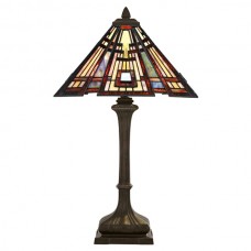 Tiffany Galda lampa QUOIZEL Elstead Classic Craftsman