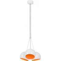 Pendant lamp Nowodvorski Ball White-Orange Fluo 6581
