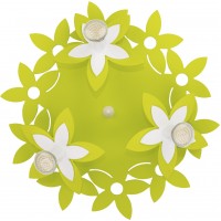 Sienas-griestu lampa Nowodvorski Flowers Green 6900