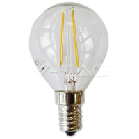 LED spuldze - LED Bulb - 2W Filament E14 P45 Warm White