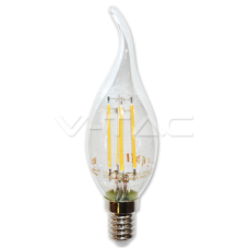 LED Bulb(Candle) - LED Bulb - 4W Filament E14 Candle Tail Warm White