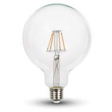 LED лампочка E27 filament -6W(550Lm),G125,warm white