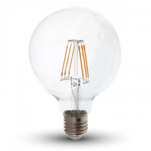 LED лампочка E27 filament -6W(550Lm),G95,warm white