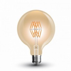 LED Bulb 8W Filament E27 G95 Amber 2200K V-TAC 7145